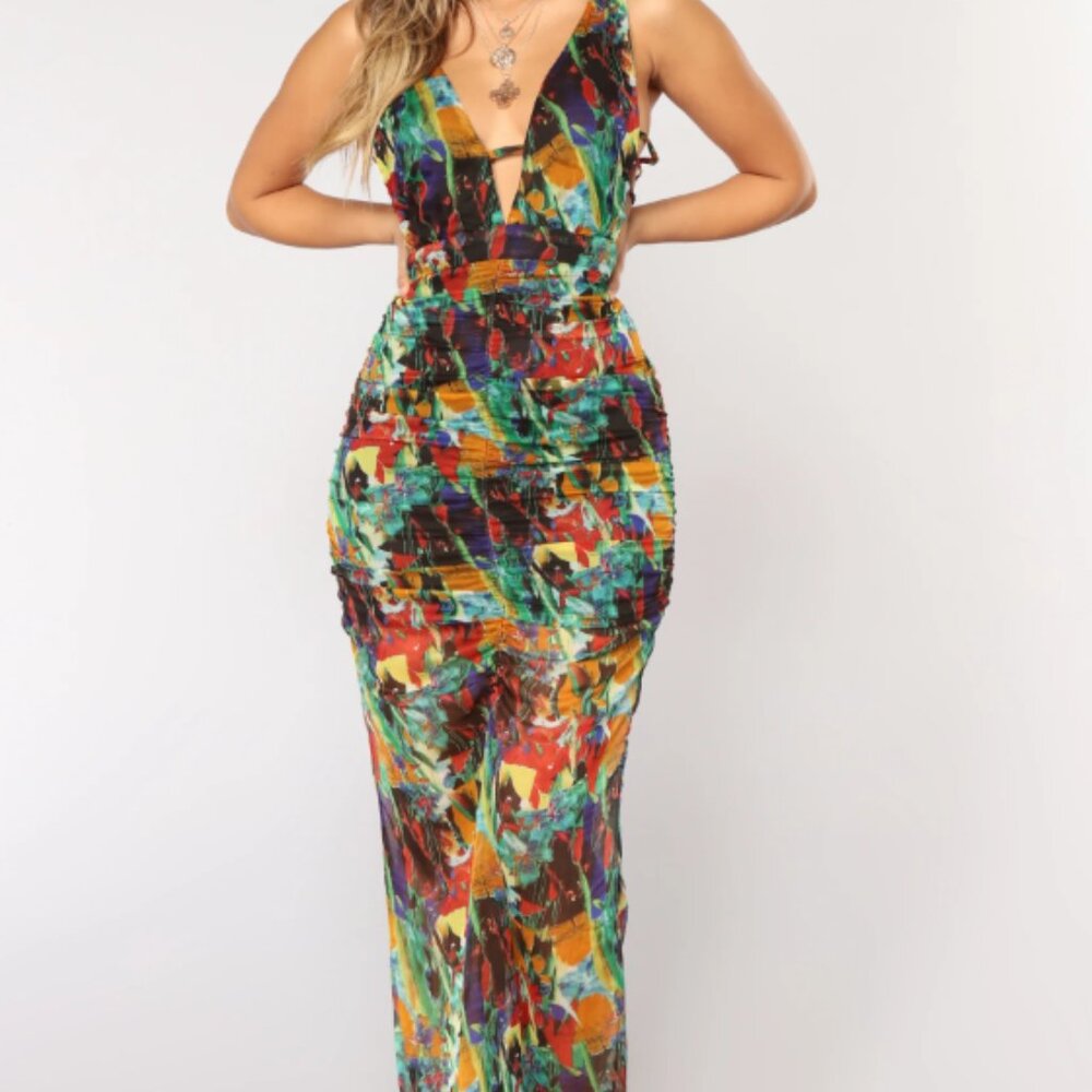 Grow Your Garden Maxi Dress - Multi